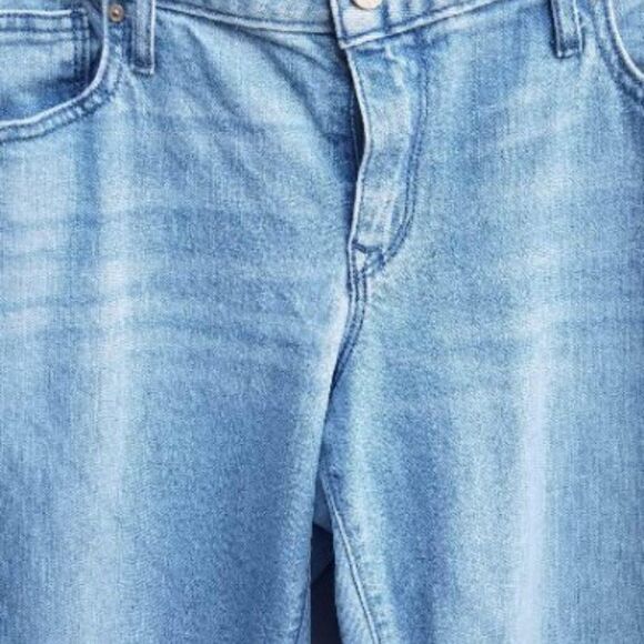 Gap 1969 Always Skinny Jenas with stirpes in the denim  size 33 - Picture 3 of 5